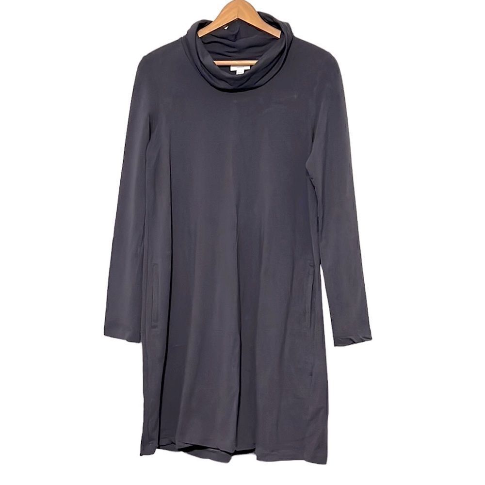 J Jill Dress Women's Small Tall Gray Purejill